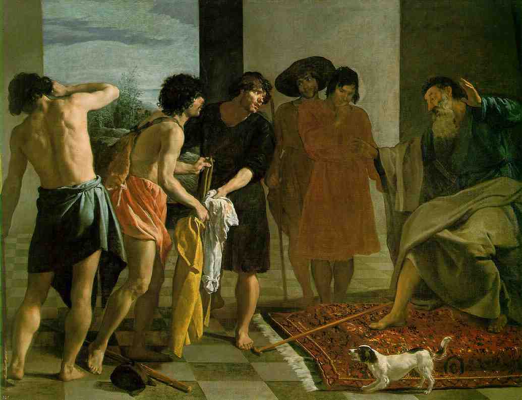 Diego Velasquez, Joseph`s Bloody Coat brought to Jacob, 1630