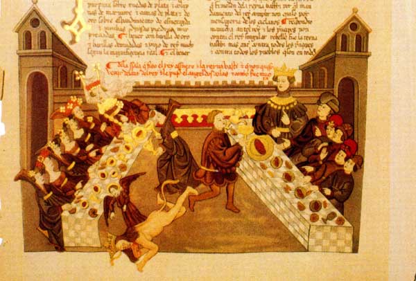 משתה אחשוורוש, תנ"ך אלבה,  1430