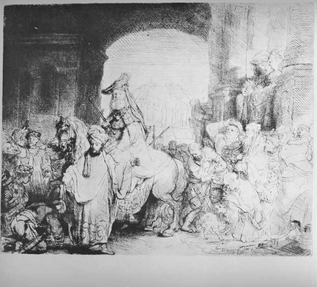 Rembrandt, Triumph of Mordecai, ca. 1640